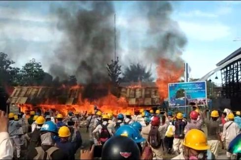 Kantor Dirusak, Warung Dibakar, Polisi Tangkap 11 Terduga Provokotor Aksi May Day 