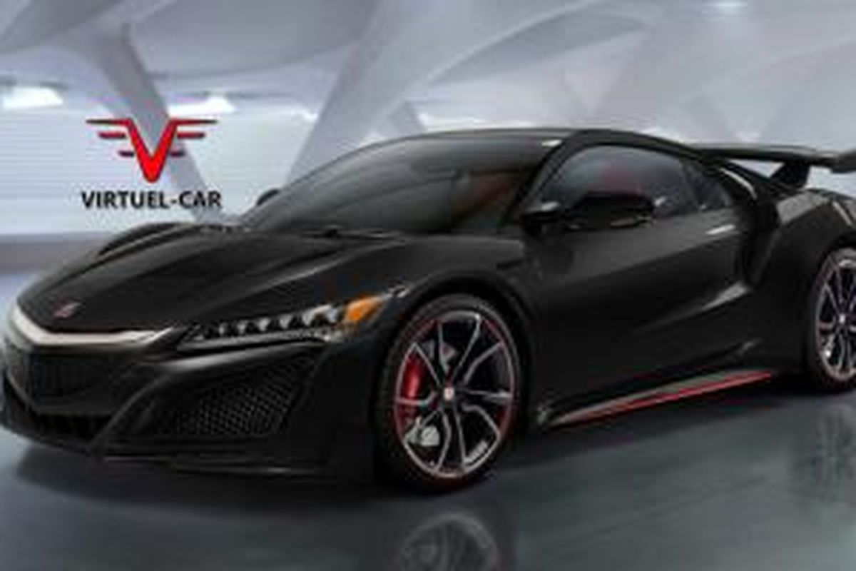 rekayasa digital Honda NSX Type R karya desainer Prancis Khalil Bouguerra.