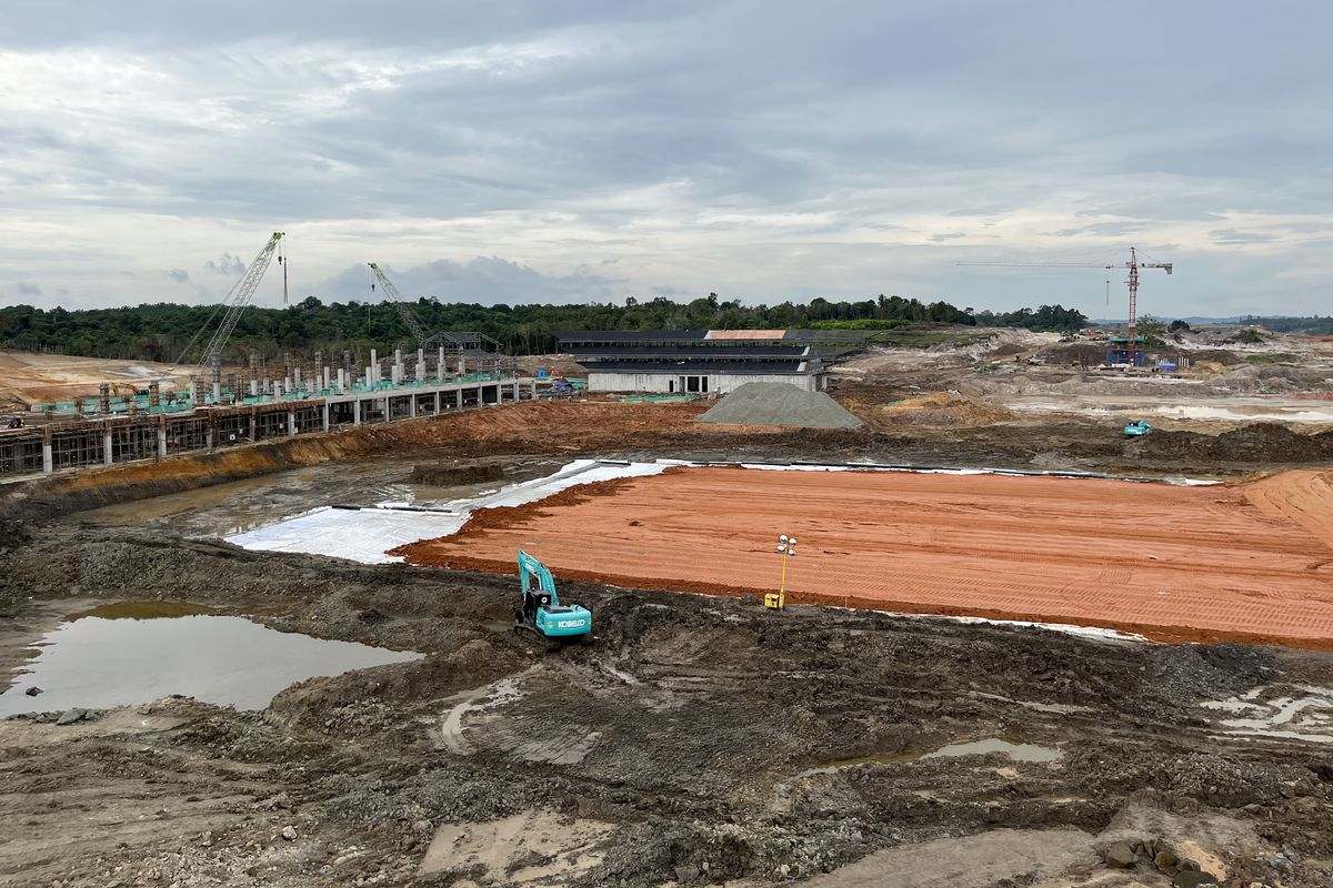 Gedung Terminal dan Apron Bandara VVIP IKN di Kabupaten Penajam Paser Utara (PPU), Kalimantan Timur