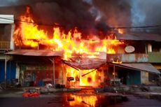 Kebakaran Ruko di Bima Diduga akibat Korsleting, Warga Mengungsi