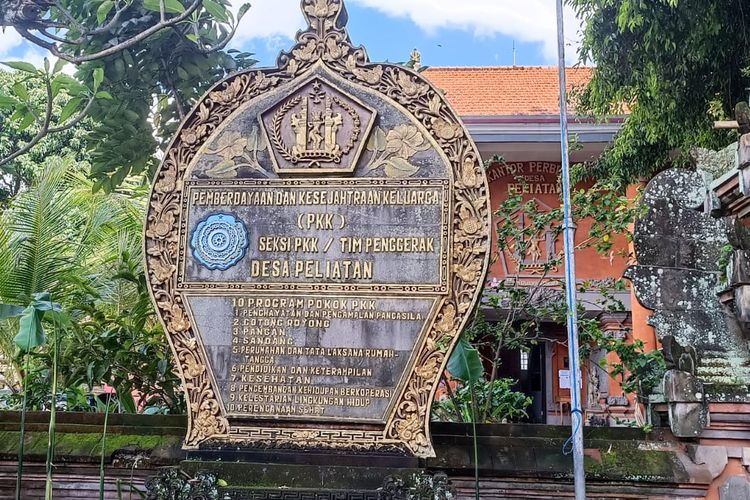 Desa Peliatan di Gianyar Bali.