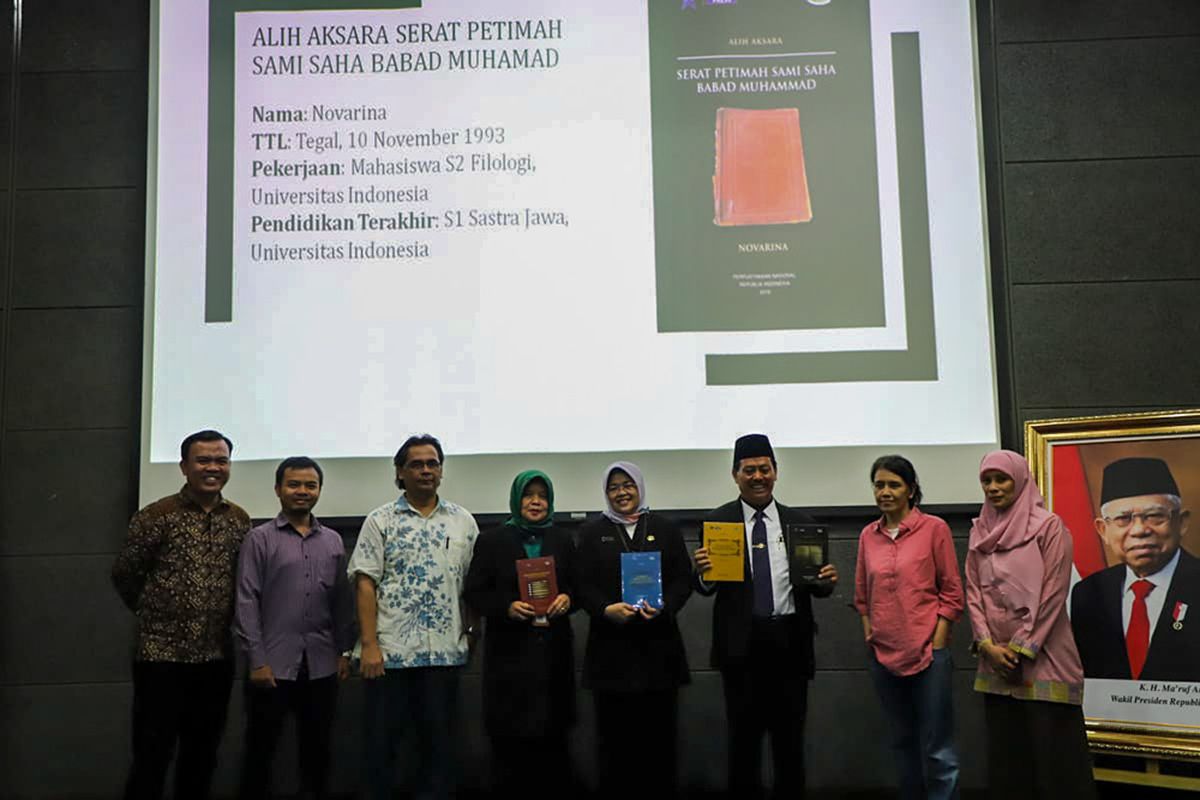 Penerbitan 150 Buku Hasil Alih Aksara, Alih Bahasa, Saduran, dan Kajian Naskah Nusantara.