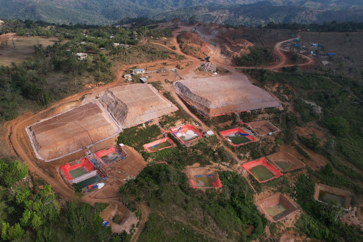 Penampakan tambang emas ilegal di Sekotong, Lombok Barat. Rabu (22/1/2025)
