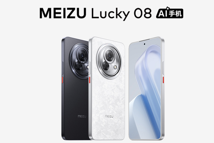 Meizu Lucky 08 resmi meluncur di China. Ponsel ini mengunggulkan fitur kecerdasan buatan.