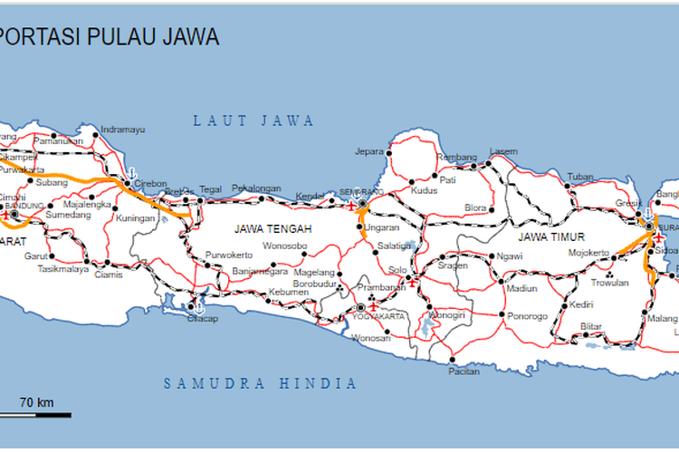 Peta Pulau Jawa 