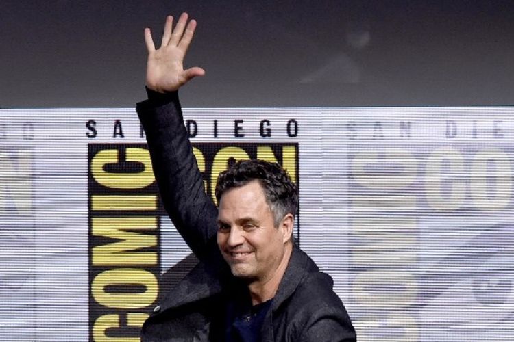 Aktor Mark Ruffalo menghadiri presentasi film keluaran Marvel Studios, Thor: Ragnarok, di Comic-Con International 2017 di San Diego Convention Center, San Diego, California, pada 22 Juli 2017. 