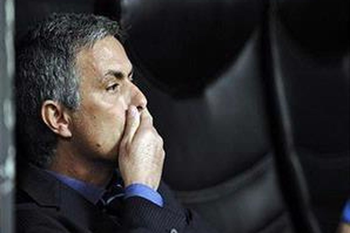 Pelatih Inter Milan, Jose Mourinho.