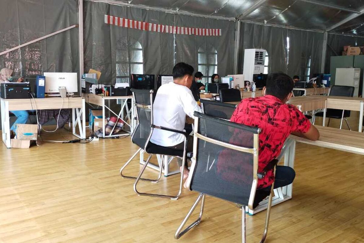 RSDL Bangkalan dan petugas yang sedang berjaga, Senin (03/01/2022).