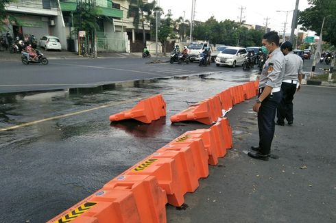 Penyekatan Jalan di Semarang Mulai Dibuka