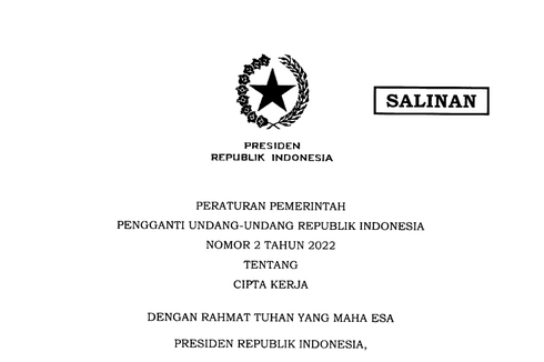 Penjelasan Kemnaker soal Perppu Cipta Kerja Hapus Waktu Libur Pekerja