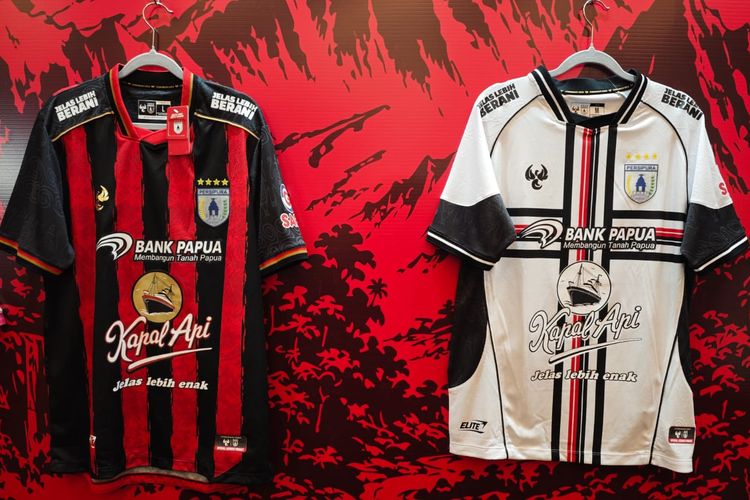 Penampakan jersey terbaru Persipura Jayapura untuk Championship 2026/2027