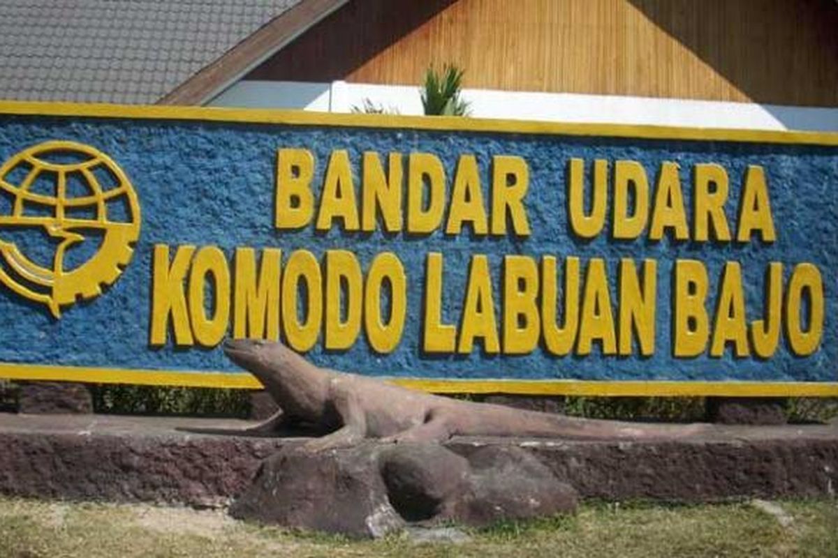 Bandara Komodo di Labuan Bajo, Kabupaten Manggarai Barat, Nusa Tenggara Timur.