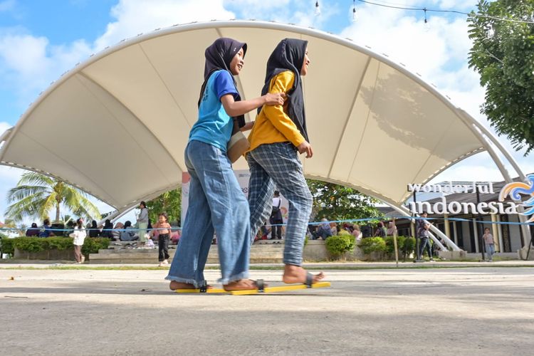 Kegiatan peringatan Hari Anak Nasional ke-40 di Bazaar Mandalika, Kawasan The Mandalika (23/7/2024) yang digelar ITDC menggandeng Yayasan GNI.