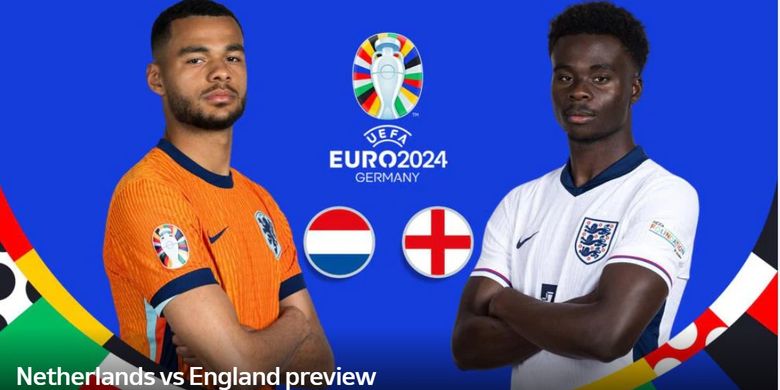 Foto : Link Live Streaming Semifinal Euro 2024 Belanda Vs Inggris, Kick ...