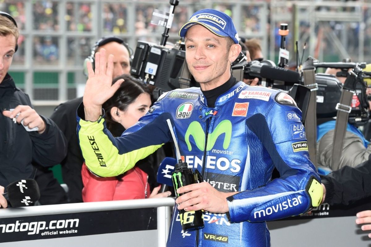 Valentino Rossi alami kecelakaan, Kamis malam (25/5/2017).