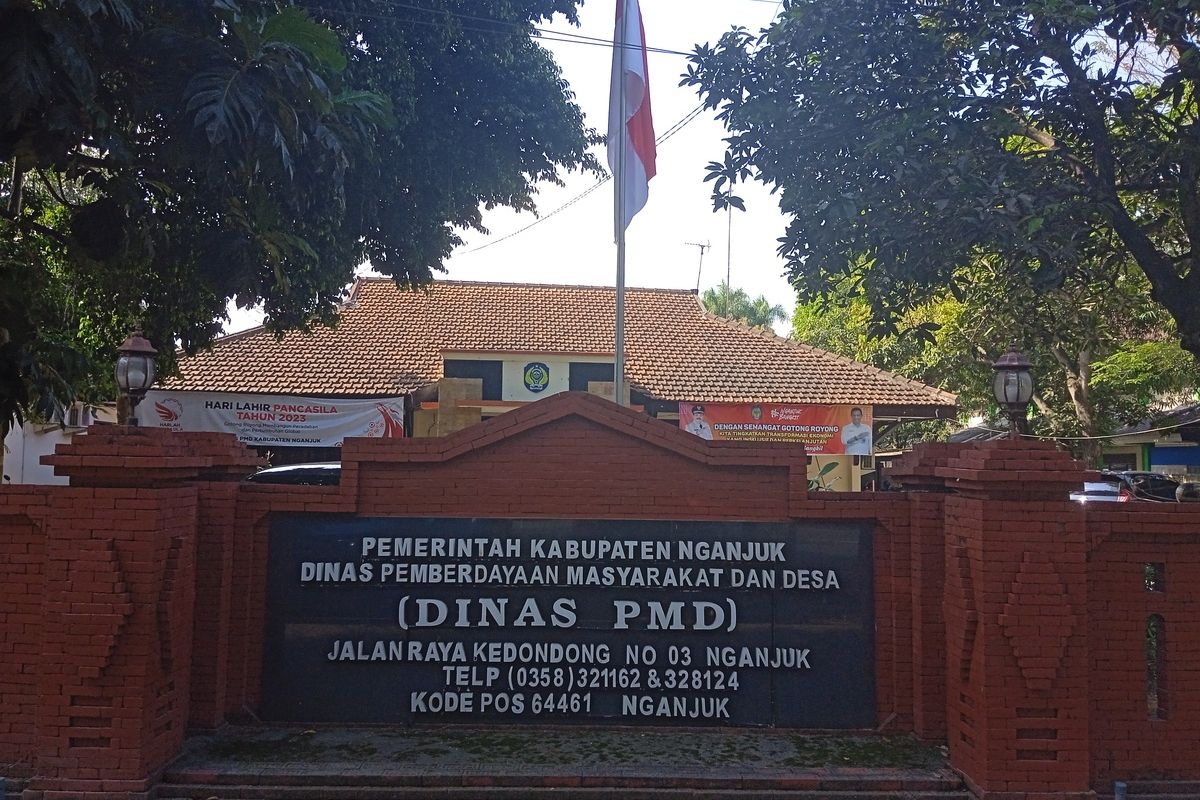 Caption: Kantor Dinas PMD Kabupaten Nganjuk