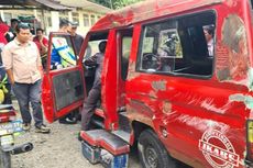 Angkot Terbalik di Bukittinggi, Bawa Rombongan Mahasiswi, 15 Orang Luka-luka