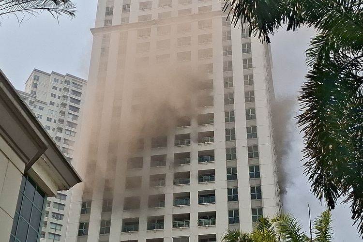 25 Orang Terjebak Kebakaran Apartemen Pavilion Jakpus Dievakuasi, 10 Masih Dicari