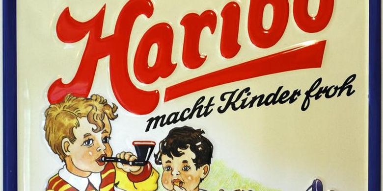 Salah satu iklan klasik Haribo dari tahun 1950-an.