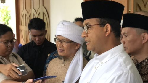 Anies Berkunjung ke Masjid Daarut Tauhiid, Dapat Doa dari Aa Gym