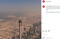 Viral Iklan Emirates Pramugari di Pucuk Burj Khalifa, Begini Proses di Balik Layar