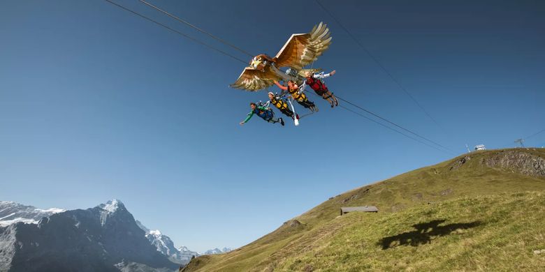 Tempat wisata di Swiss - Jungfraujoch.