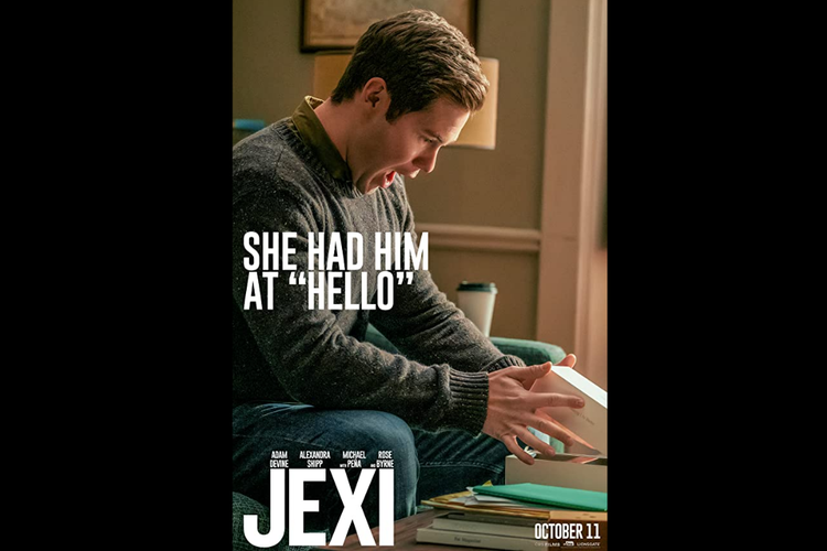 Adam DeVine dalam film komedi romantis Jexi (2019).