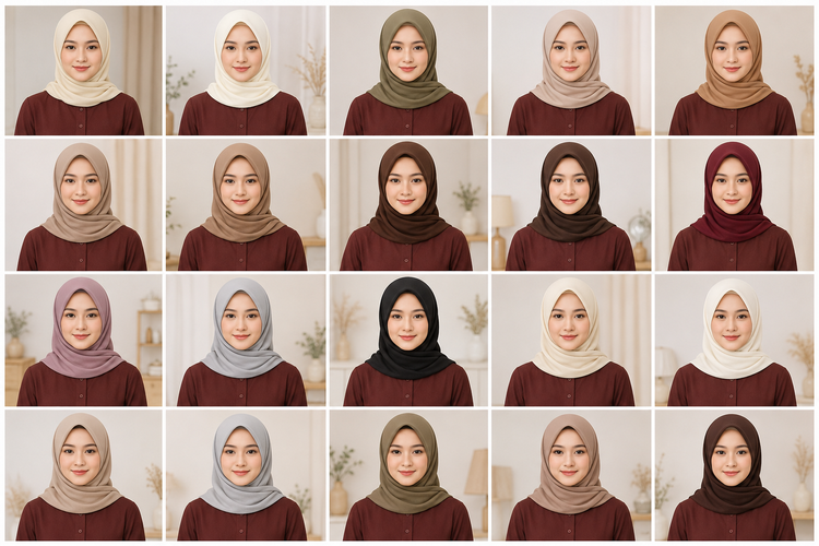 Baju Warna Mahogany Cocok dengan Jilbab Warna Apa? Ini 12 Pilihannya