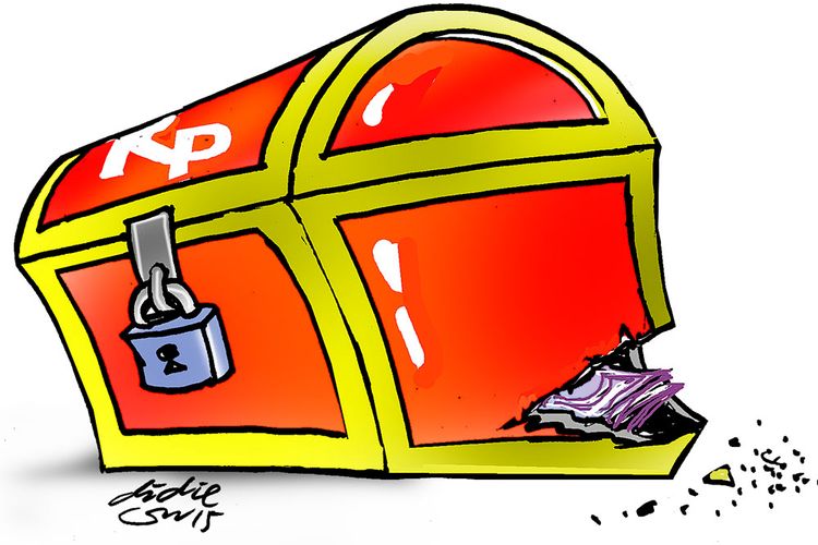 Ilustrasi korupsi keuangan negara