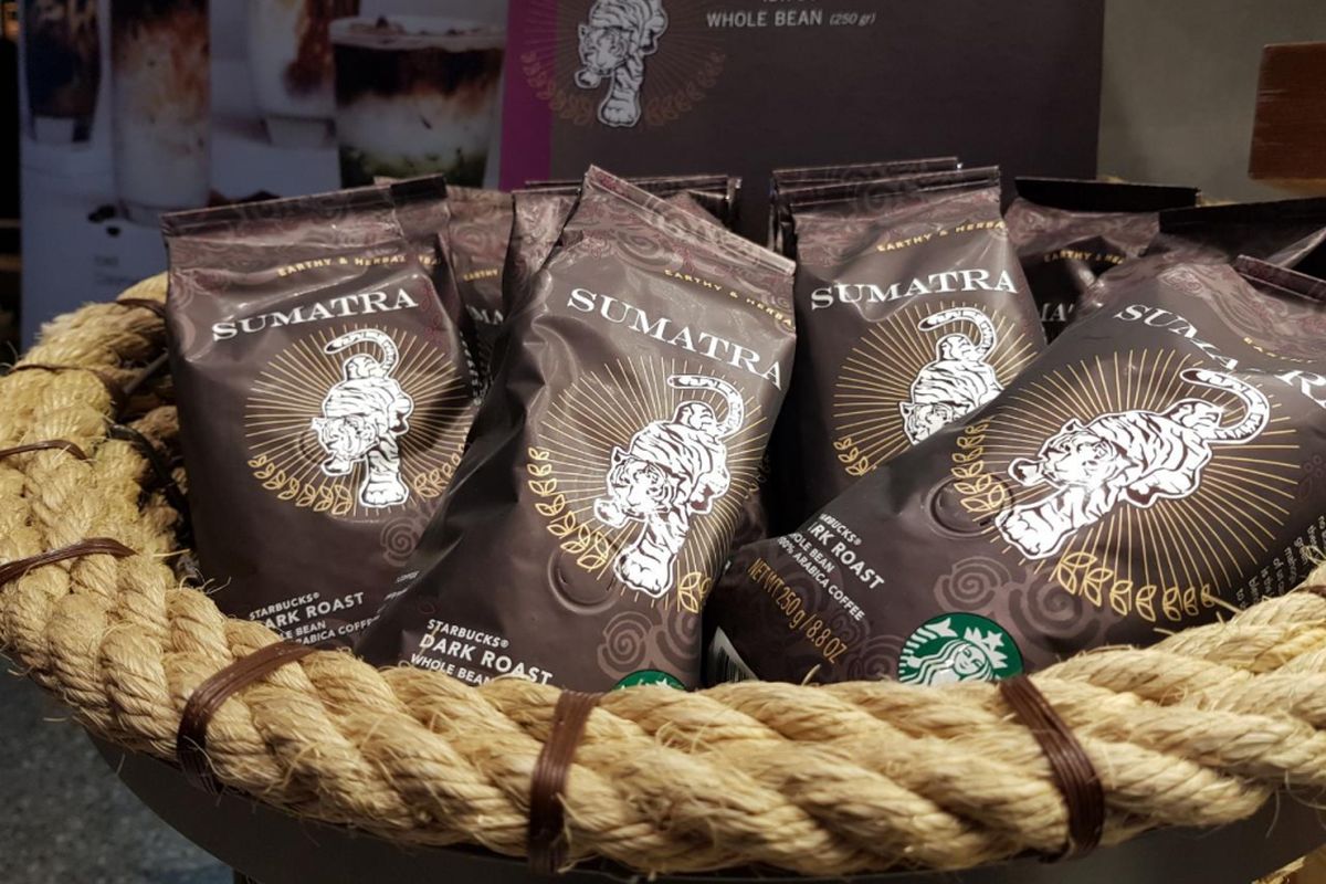 Biji kopi Sumatra Starbucks