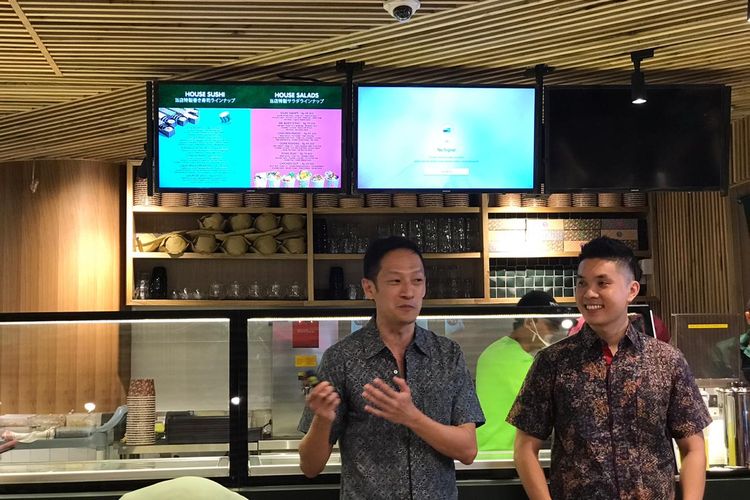 Alvin Wong (kiri) dan Cydric Chung (kanan) sebagai Director/Partner Maki-San, saat ditemui di Grand Opening gerai pertama Maki-San Indonesia
