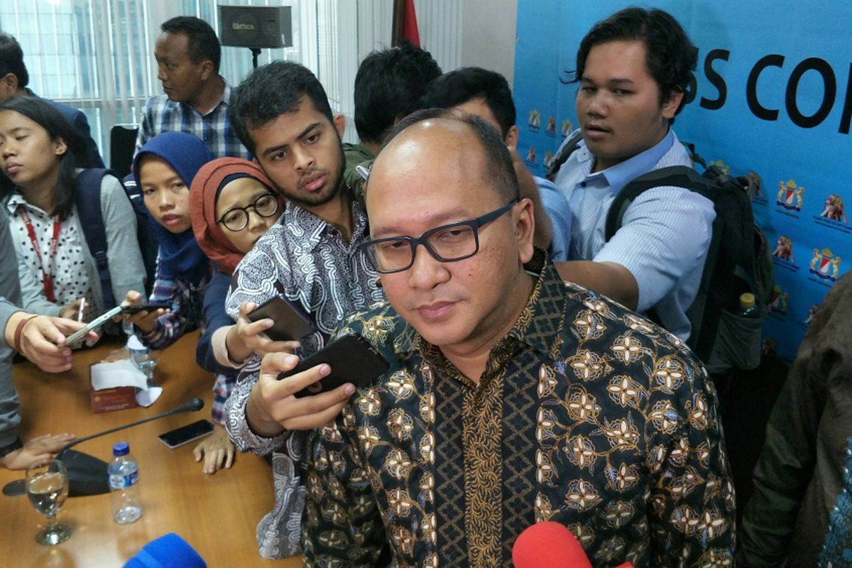 Ketua Kamar Dagang dan Industi (Kadin) Indonesia Rosan Roeslani di Menara Kadin, Jakarta, Selasa (6/3/2018).