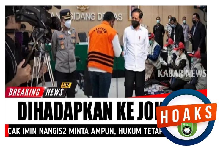 Hoaks, Cak Imin minta ampun di depan Jokowi