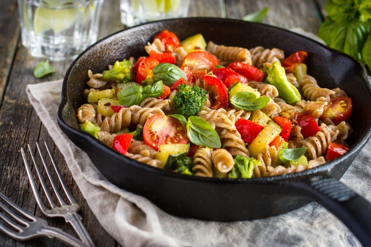 llustrasi pasta sayur