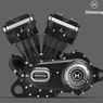 Motor China Kloning Mesin V-Twin Harley-Davidson