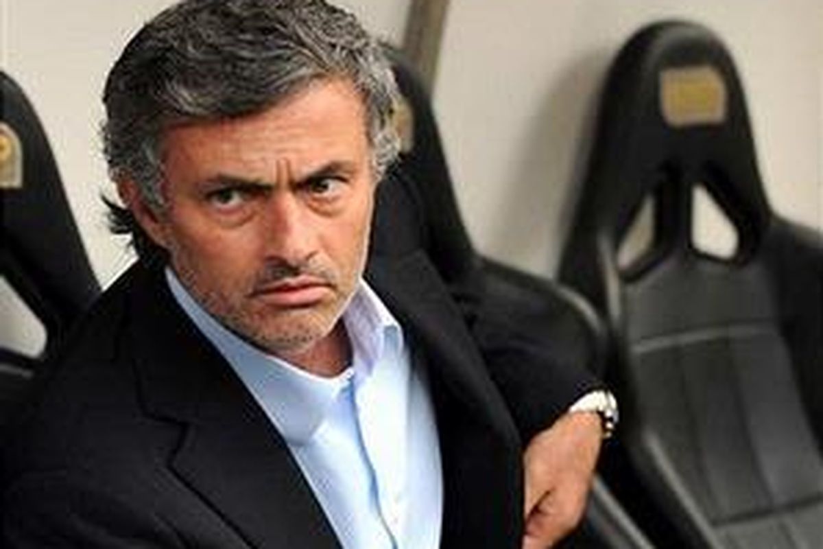 Pelatih Inter Milan, Jose Mourinho.