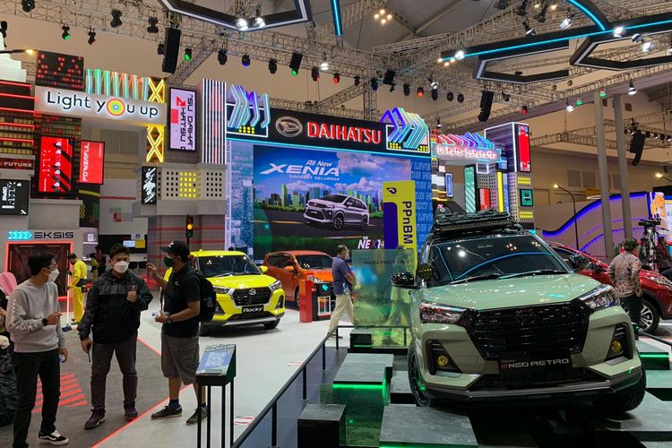 Ilustrasi booth Daihatsu di GIIAS 2021.