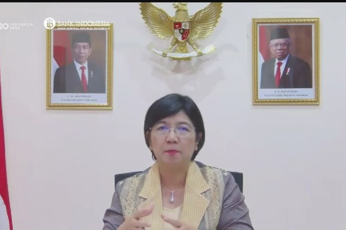 Deputi Gubernur Senior Bank Indonesia (BI) Destry Damayanti ujarnya saat konferensi pers virtual, Kamis (17/11/2022).