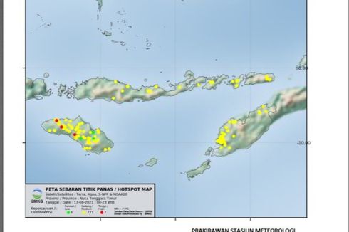 Ada Tujuh Titik Panas Terdeteksi di Pulau Sumba