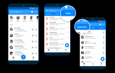 Ilustrasi aplikasi Truecaller