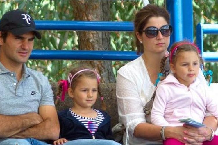 Roger Federer, Mirka dan puteri kembar mereka