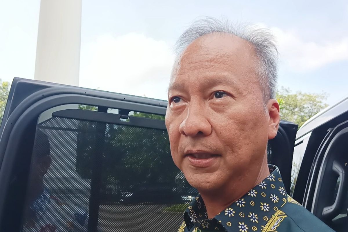 Wakil Ketua Umum Partai Golkar Agus Gumiwang Kartasasmita di Kompleks Istana Kepresidenan, Jakarta, Senin (19/2/2024).