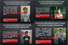 Empat Tahanan Kabur dari Polsekta Ungaran Sudah Ditangkap