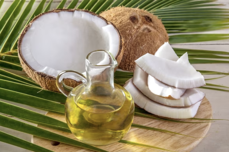 Ilustrasi minyak kelapa. 