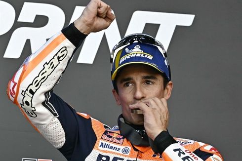 MotoGP Valencia 2023: Tangis Marquez dan Kado untuk Honda