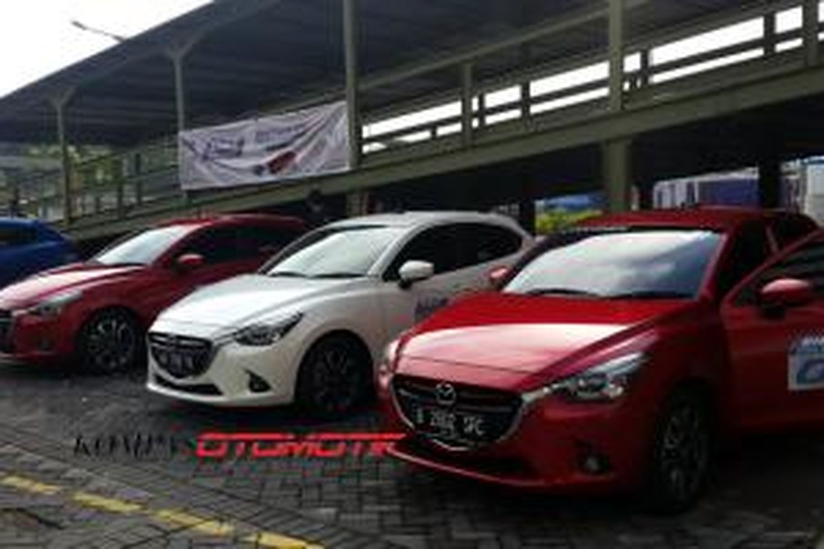 All-New Mazda2 diuji irit di tiga pulau, Jawa, Bali, dan Lombok.