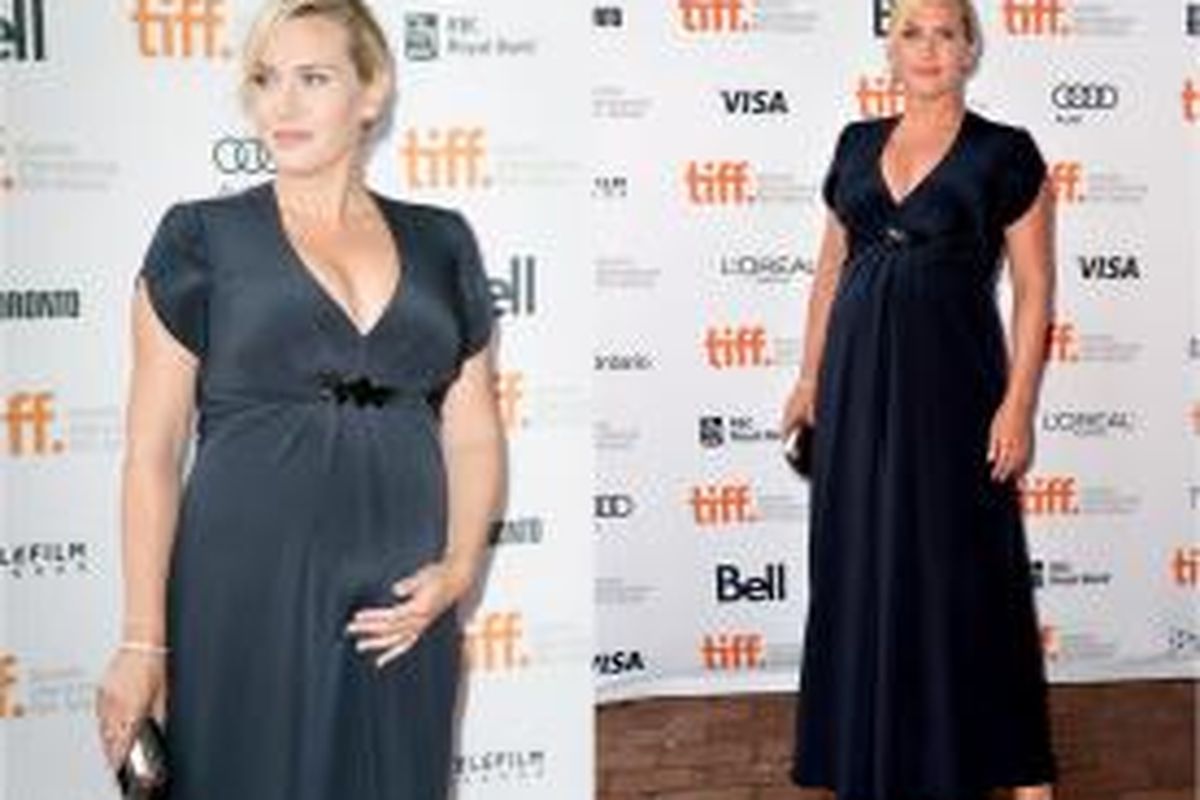 Kate Winslet menunjukkan kehamilannya di acara International Film Festival di Kanada.