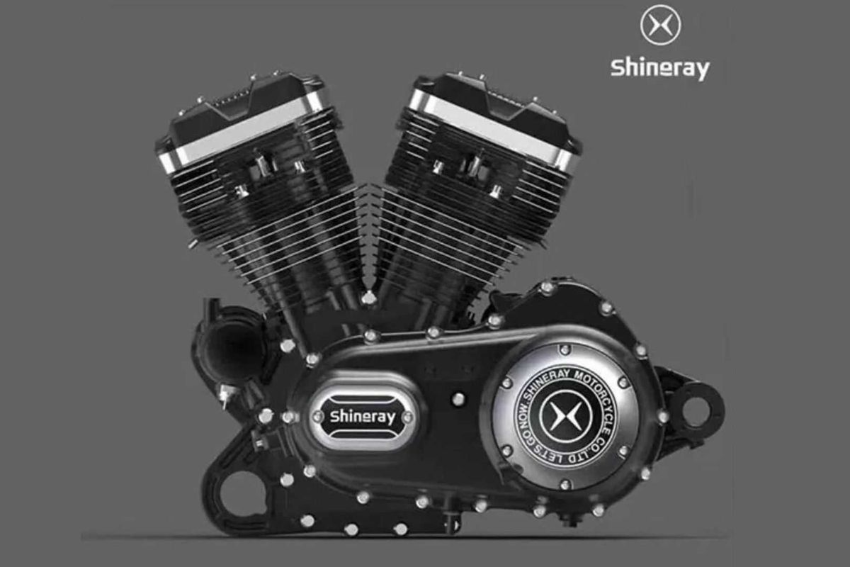 Shineray, melansir mesin motor yang mirip mesin Harley-Davidson's Evolution V-twin.