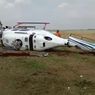 Helikopter Jatuh di Bandara Budiarto Curug, Kru Luka Ringan dan Dirawat di Klinik