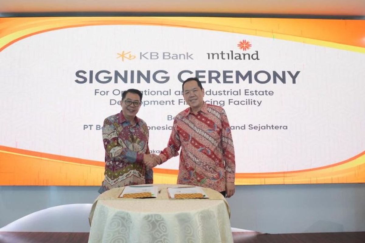 Dukung Pengembangan Kawasan Industri, KB Bank Kucurkan Pembiayaan Rp 250 Miliar ke PT Intiland Sejahtera